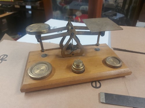Postal scales vintage brass - 5,