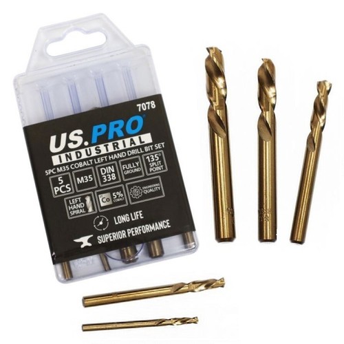 5pc cobalt left hand drill - hand,
