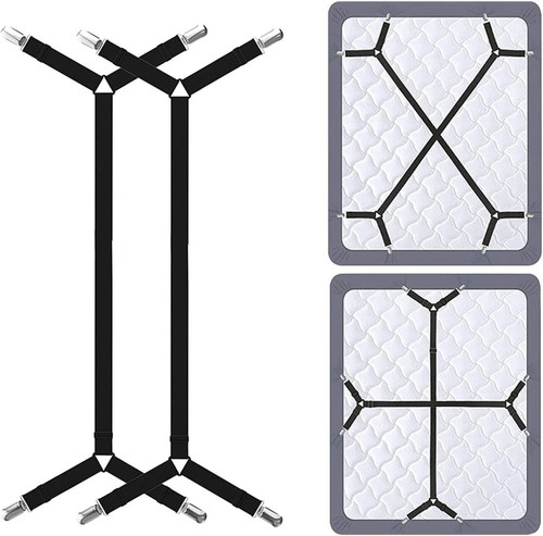 Adjustable bed sheet straps - bed,