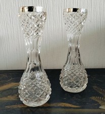 2 x Cut Glass & Sterling