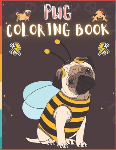 Pug coloring book creative - pug,