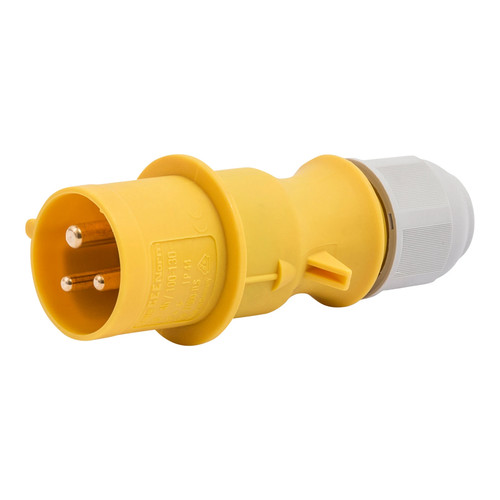 16a 110v yellow plug - 16a, ip44