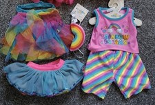 Build bear rainbow - bear, bnwt