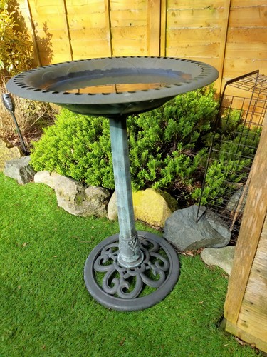 Garden bird bath - garden,