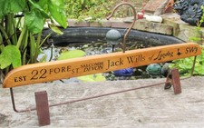 vintage coat hanger advertising Jack Wills  wooden         A