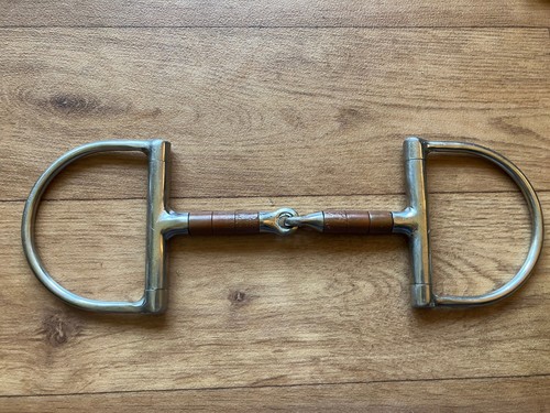 Ring copper roller snaffle - d-ring,