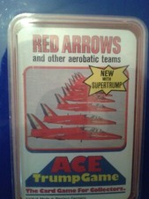 VINTAGE Top trumps SCARCE ACE RED ARROWS  COMPLETE MINT CONDITION