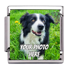 Custom Photo Charm for 9 mm Italian Modular Link Bracelet Steel Personalised