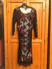 Phase Eight bkacl and red lace occassion dress