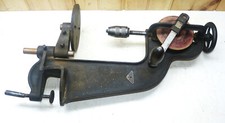 Vintage Millers Falls No 210 Hand Crank Bench Mount Drill Press INV18124