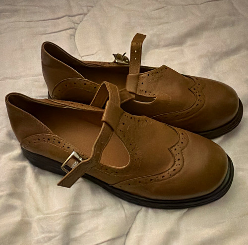 Brown leather mary jane - jane, bootie
