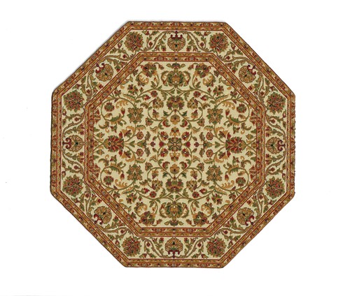 Dollhouse fabric rug octagon - fabric,