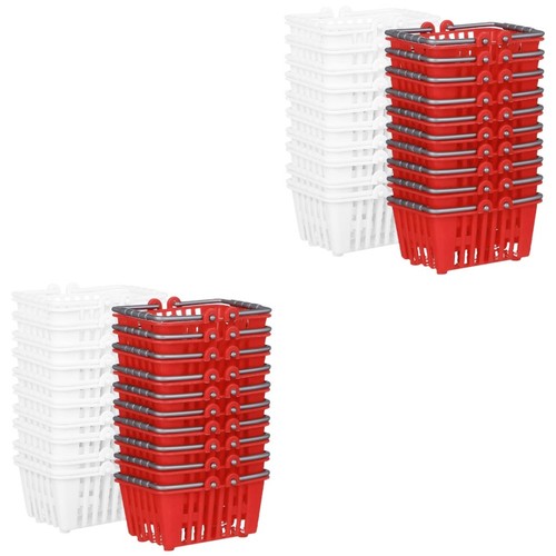 Red mini storage basket - red,