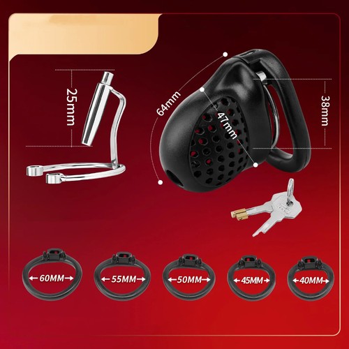 Male chastity cage lock - chastity,