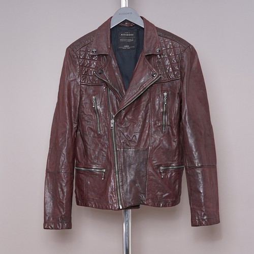 All saints leather jacket - leather, mens