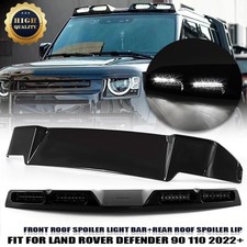 Fit For Land Rover Defender 90 110 130 Rear Spoiler & DRL LED Roof Top Light Bar