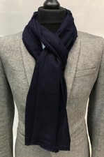 CASHMERE Navy Blue SCARF Shawl