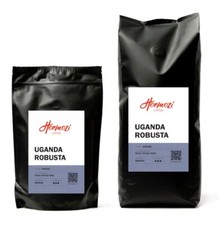 Traditional Drum Roasted  100% Uganda Robusta Coffee Whole Beans / Ground Retail