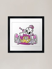 Donut with eyes Framed Art