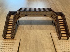 OO Gauge Platform Footbridge Twin Track Span Model Laser Cut Kit