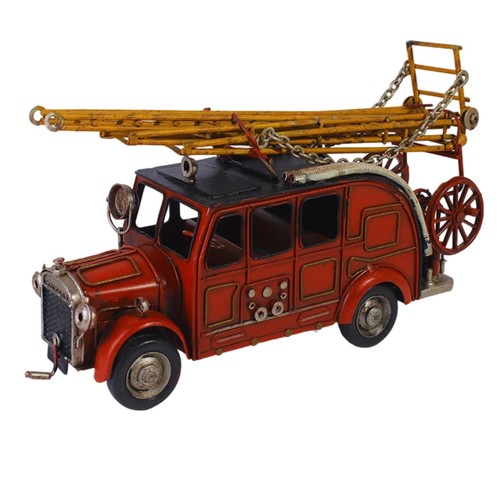 Metal fire truck model - fire,