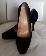 Hobbs Black Suede Courts Size