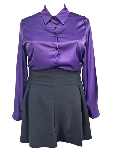 Deep purple satin - , secretary
