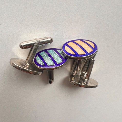 Cufflinks thomas pink oval - pink,