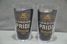 2x Fuller's London Pride Outstanding Amber Ale One Pint 20oz Beer Glass New M21
