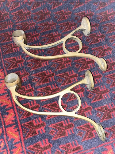 Pair large antique - pair, rail