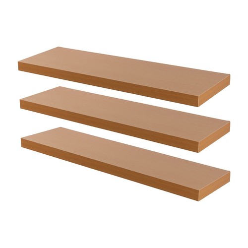 Floating wall shelf - floating, wooden