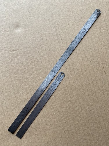 Vintage steel rules - steel, rabone