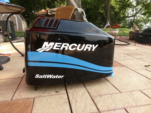 Boat motor cowl decal - cowl,