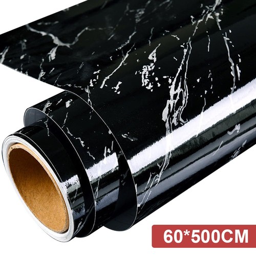 Black marble effect gloss - black,