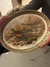 Large Oval Plate With Pheasants 