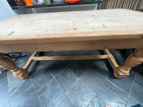 Antique pine refectory kitchen