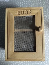 Wooden Egg Cabinet 2 Tier Egg House Cupboard 12X Egg Holder Egg Storage Rack