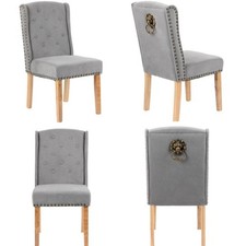 4 X Velvet Dining Chairs , 12