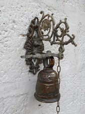Vintage Brass Wall Hanging Monastery /Sanctuary Bell