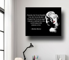 Marilyn Monroe Quote - Ready to Hang - Canvas Art - Choose your size - *NEW*