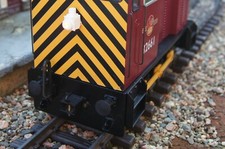 Gauge 1, G Scale , British Rail Buffer Heads (13mm) and Stocks, FOUR, Grey resin