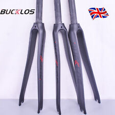 BUCKLOS 1-1/8" Road Bike Fork 700C Full Carbon Fiber Matt 3K Cycling Front Forks