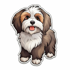 Havanese Car Sticker Dog
