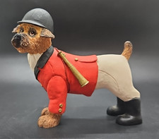 Enesco Dapper Dogs A7317 Bob Fox Terrier In hunting Outfit dog figurine