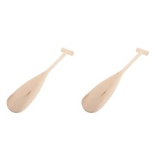  2 Count Kids Boat Paddle Child Wood Paddles for Wooden Canoe Oar Unfinished