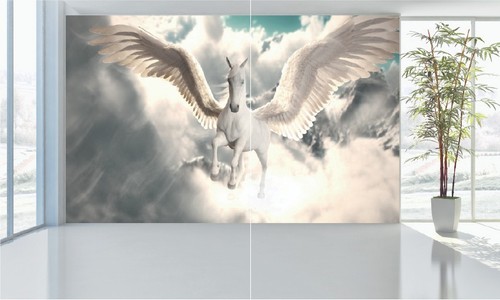 Magical horse wall murals - wall,