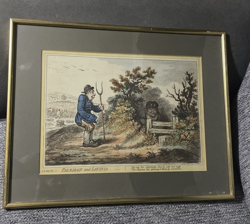 1805 hand coloured engraving - 1805,