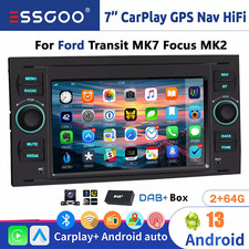 7" DAB+ For Ford Transit Mk7 Kuga C/S-Max Android 13 Carplay Car Stereo GPS Wifi