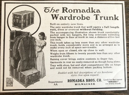Antique 1905 romadka wardrobe - romadka,