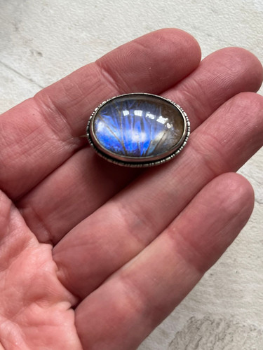 Sterling silver brooch womens - silver,